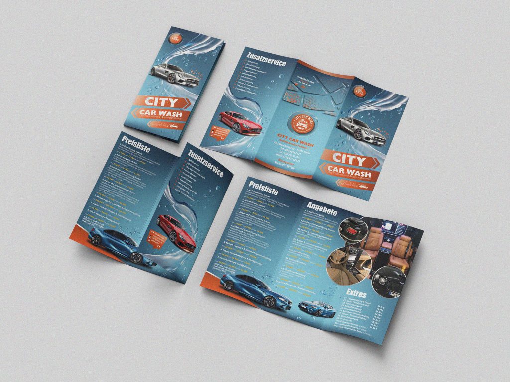 City Car Wash Flyer Detail