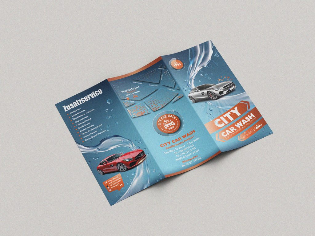 City Car Wash Flyer Detail