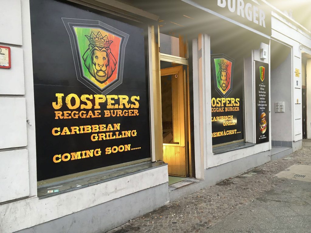 Jospers Burger – LED-Leuchtkasten Fassade
